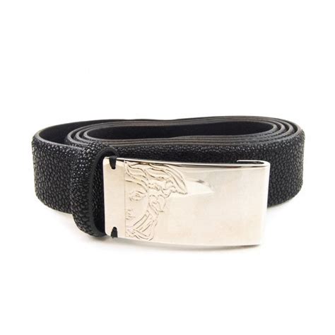 Versace Saffiano Leather Belt w/ Tags 